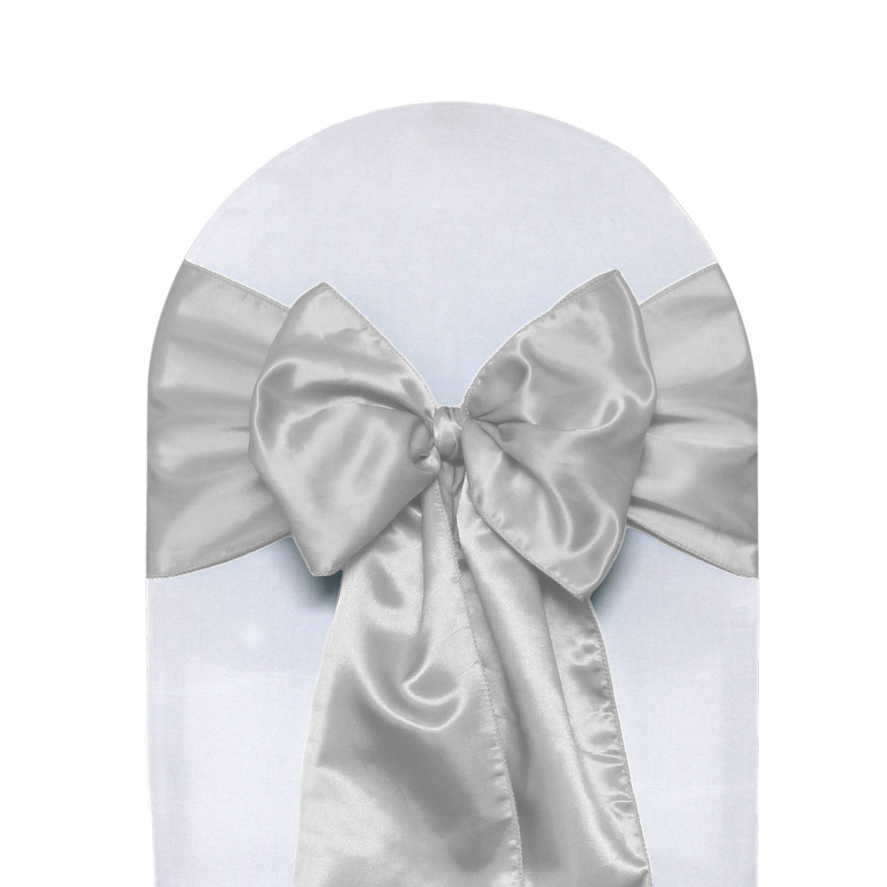 Silver Satin Sash